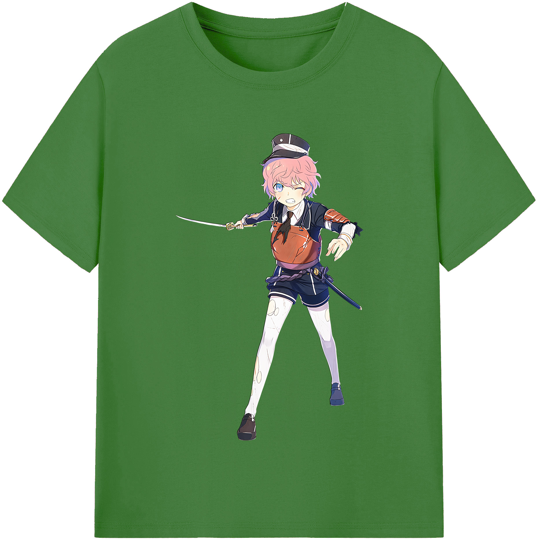 （画像用） 刀剣乱舞 Touken Ranbu レディースカジュアルプリントTシャツ（綿100％）